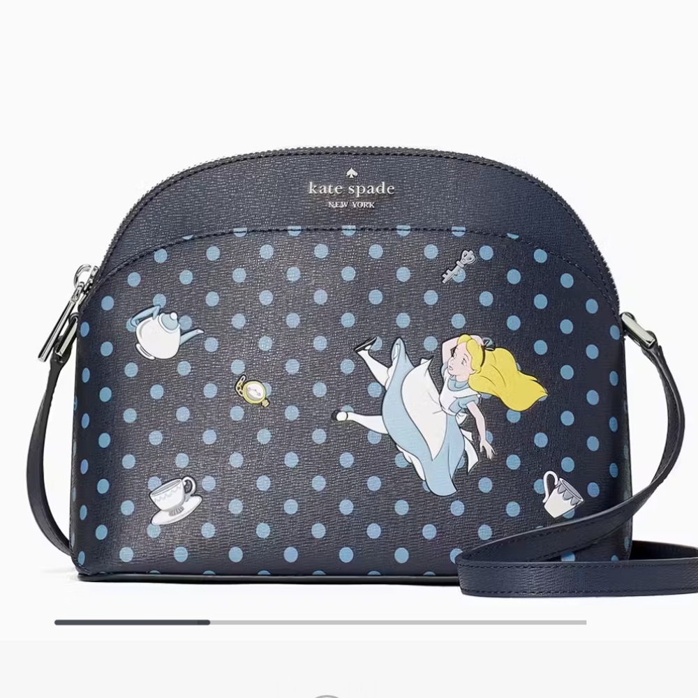 ✨Set 2 Items✨Kate Spade Alice in Wonderland Dome Bag & Card Holder